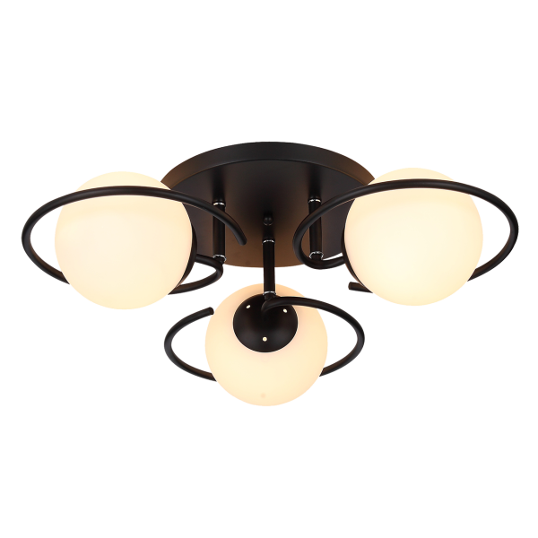 Evoluce SL418.402.03 Люстра потолочная Черный/Белый E27 3*60W