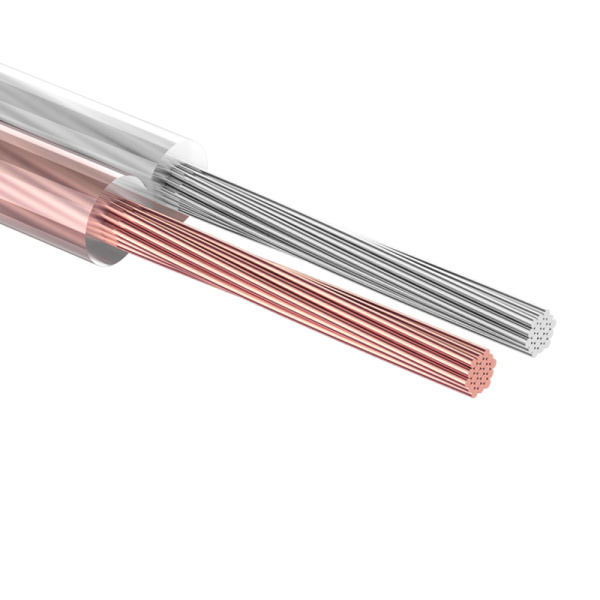 Кабель акустический, 2х0.75 мм², прозрачный SILICON, 10 м. Rexant 01-6304-10