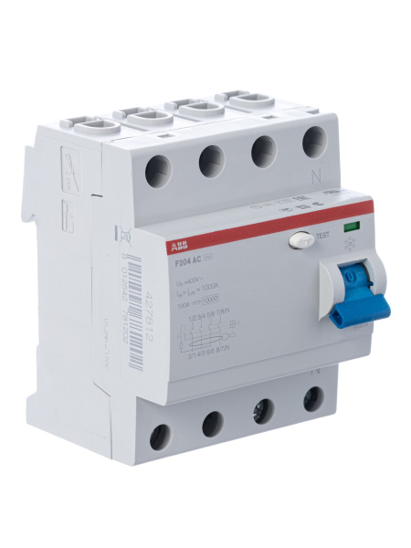 ABB F204AC УЗО 4Р 80А 100mA (AC) 2CSF204001R2800 Купить ABB F204AC УЗО 4Р 80А 100mA (AC) 2CSF204001R2800