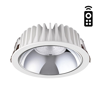 Novotech 358297 NT19 000 белый Встраиваемый диммируемый светильник с пультом ДУ IP20 LED 3000-6500K 12W 220-2