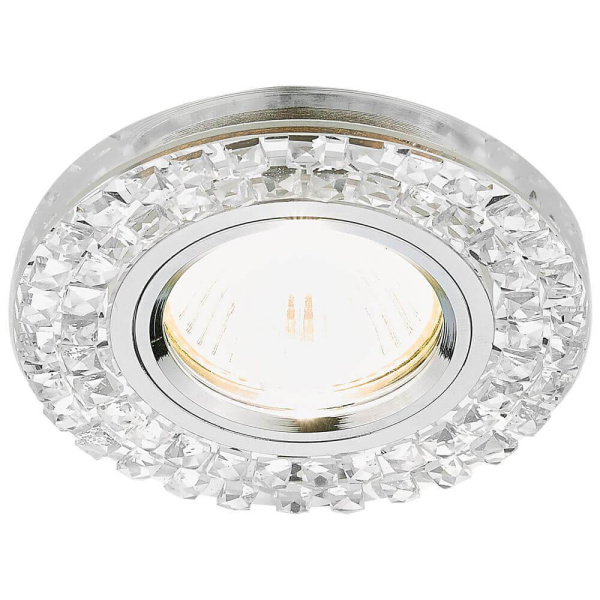 Ambrella Встраиваемый точечный светильник K8060 CH S  хром/прозрачный хрусталь MR16