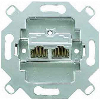JUNG EcoProfi Мех Розетка компьютерная 2-ая наклонная 6 кат UAE экранированная EPUAE8-8UPOK6