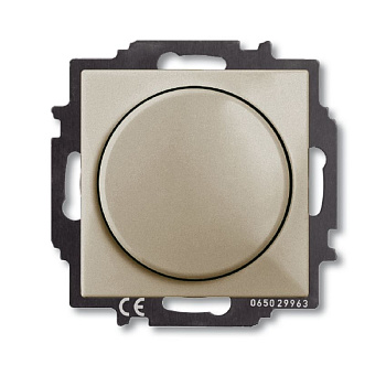 ABB BJB Basic 55 Шамп Светорегулятор поворотно-нажимной 60-400 Вт для л/н 2CKA006515A0845