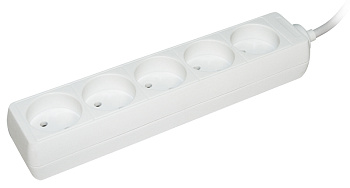 IEK Удлинитель У5 5 мест 2Р/3метра 2х0.75мм2 10А/250