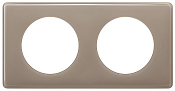 Legrand Celiane Кофейный глянец Рамка 2-я (2+2 мод) 066612