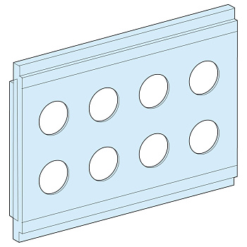 SE ПЛАТА С 8 ОТВЕРСТИЯМИ ДИАМЕТРОМ 22 ММ LVS08862