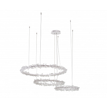 Светильник подвесн. 08246,01PA Лаура белый d40+60+80 Led 110W (4000K) с пультом ДУ