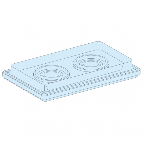 SE Prisma Plus G Панель сальниковая с 2 отверстиями диаметром 33 - 72mm IP55 08899