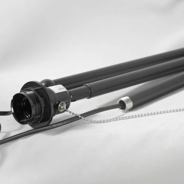 Купить Lussole LGO Металл/дерево Черный /  Ткань Торшер E27 60W LSP-9908