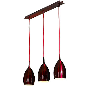 Lussole LOFT Металл Красный /  Металл Подвес E14 40W LSQ-0716-03 Lussole LOFT Металл Красный /  Металл Подвес E14 40W LSQ-0716-03