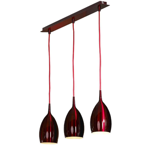 Lussole LOFT Металл Красный /  Металл Подвес E14 40W LSQ-0716-03 Lussole LOFT Металл Красный /  Металл Подвес E14 40W LSQ-0716-03
