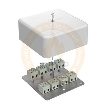 Промрукав Коробка огнестойкая для кабель-канала 40-0470-FR16.0-4 Е15-Е120 103х103х45