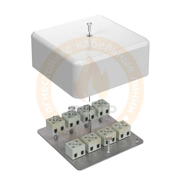 Промрукав Коробка огнестойкая для кабель-канала 40-0470-FR10.0-6 Е15-Е120 103х103х45