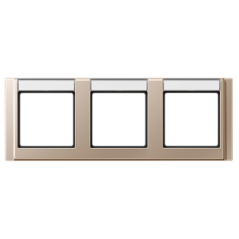 JUNG Рамка 3-кратная с полем для надписи шампань A5830NACH