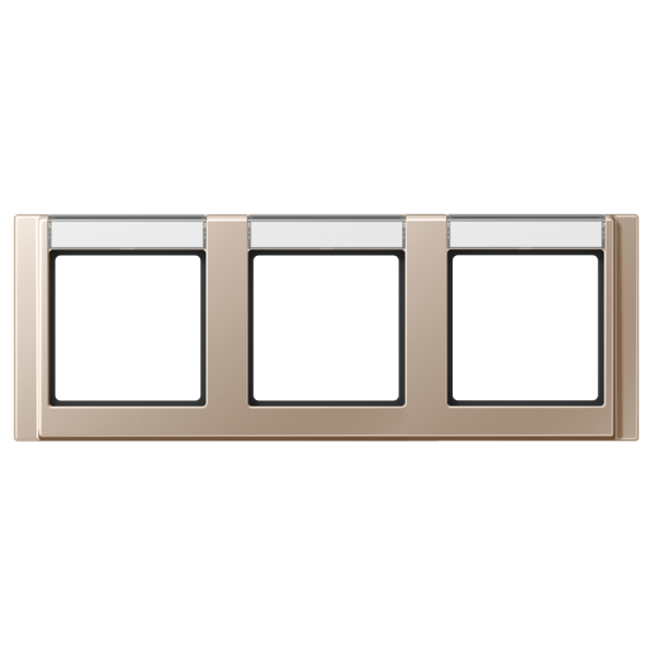 JUNG Рамка 3-кратная с полем для надписи шампань A5830NACH