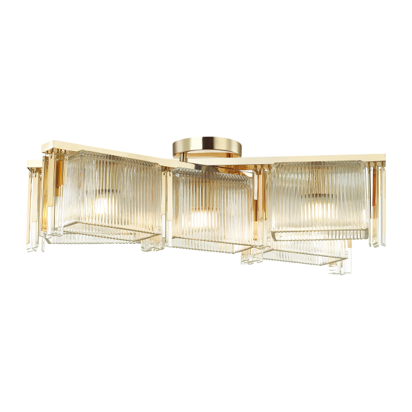 Купить Odeon Light 4877/5C HALL ODL_EX22 59 золотой/прозрачный/стекло Люстра потолочная E14 5*40W GATSBY