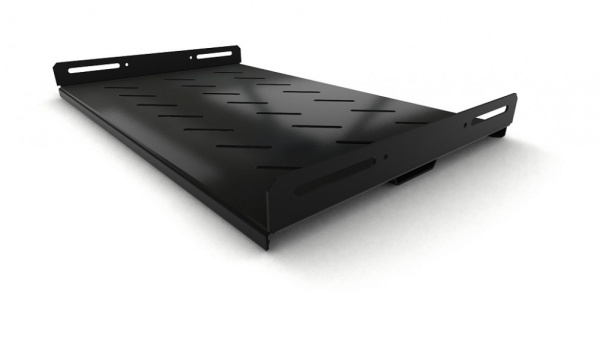 Hyperline TSH3H-300-RAL9004 Полка стационарная усиленная, глубина 300 мм, с боковым креплением, нагрузка до 100 кг, для шкафов серии TTB, TTBR, TTC2, 397130