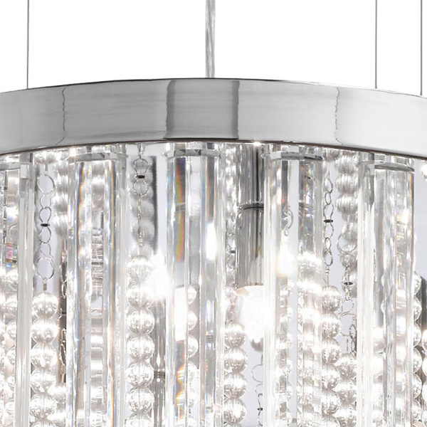 Купить Eglo Люстра CALAONDA, 7х33W(G9), ?500, H1100, хром/хрусталь 93425