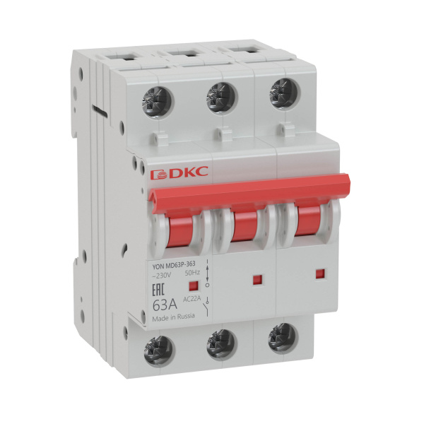 DKC YON pro Выключатель нагрузки модульный MD63P 3P 63А