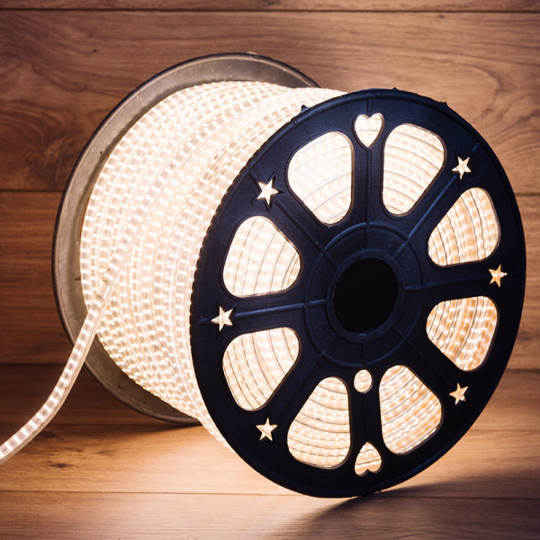 Rexant LED Лента 220В, 6.5x15мм, IP67, SMD 3014, 240 LED/м, Теплый белый, 100м 142-804