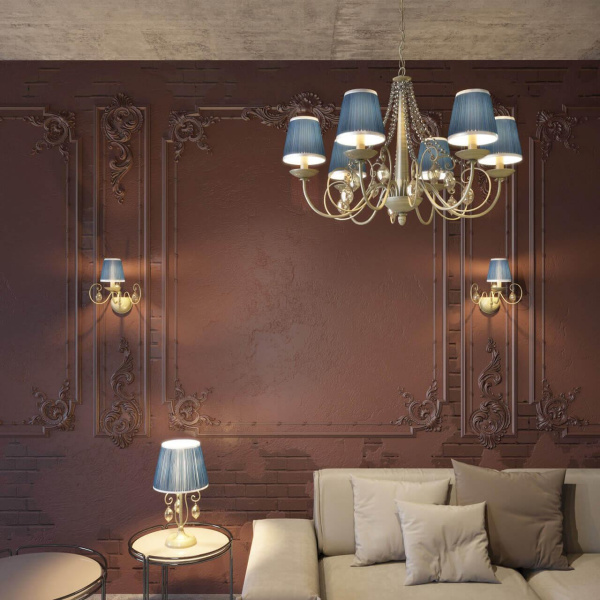 Купить Odeon Light 3921/1T ODL18 531 бронза/ткань/стекло Настольная лампа IP20 E14 40W 220V NIAGARA