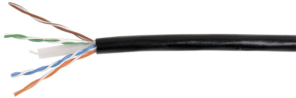 Купить IEK ITK Каб. вп U/UTP, кат.6 4х2х23AWG solid, LDPE, 305м, чер. LC3-C604-139