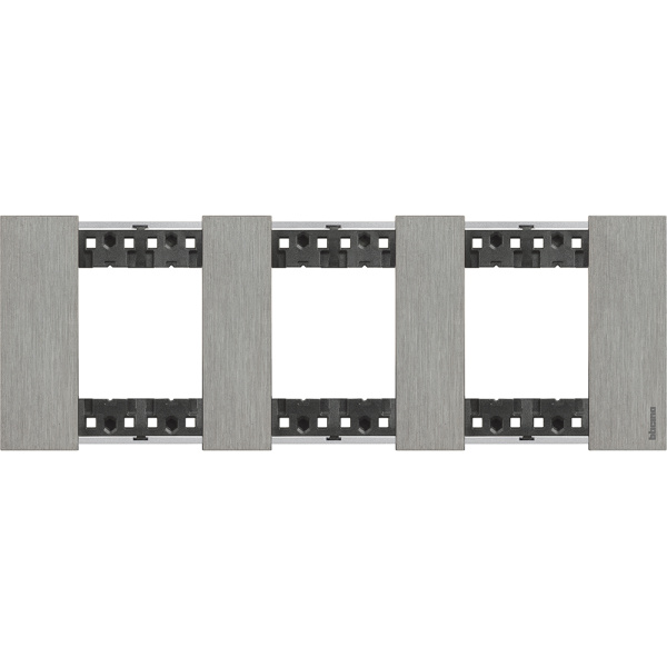 BT Living now Сталь Рамка немецкий стандарт 3 поста (2+2+2 мод) KA4802M3ZG