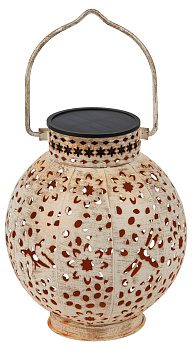 ЭРА ERASF22-59 ЭРА Садовый светильник Амфора, на солнечной батарее, теплый+холодный свет, 2 LED, d 15 см