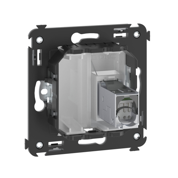 Купить DKC Компьютерная розетка RJ-45 в стену, кат.5e одинарнаяэкранированная,"Avanti", "Белое облако"