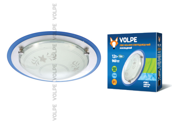 Volpe Cветильник LED ULI-Q102 12W/NW WHITE/BLUE 10757