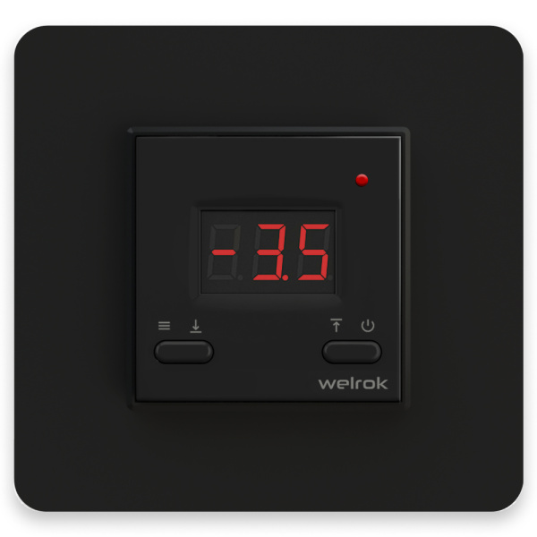 Welrok kt bk Терморегулятор для снеготаяния 16 А, 3000 ВА, 0…10 °С, -20…-1 °С