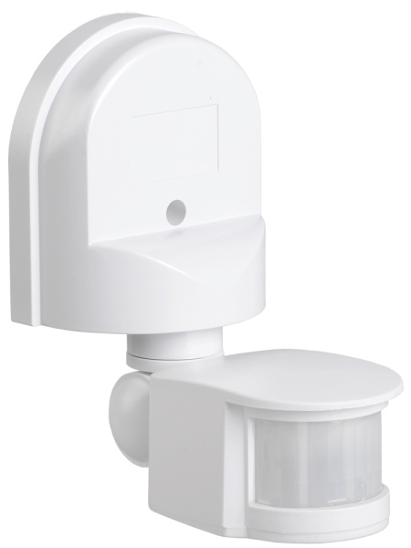 IEK Датчик движения ДД 008 белый, макс. нагрузка 1100Вт, угол обзора 180град., дальность 12м, IP44