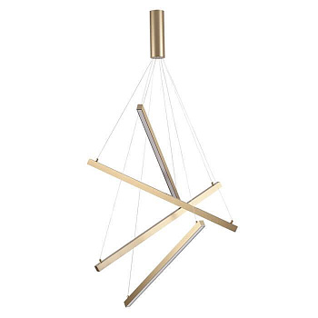 Odeon Light 3860/48L ODL19 30 золото Подвесной светильник LED 48W 2700Лм 3000К 220V COMETA