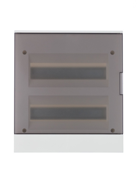 Купить ABB Basic E Бокс в нишу 24М серая прозрачная дверь (c клеммами) 1SZR004002A1207