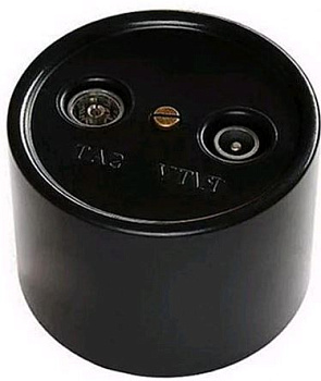 BIRONI Лизетта Пластик Черный Розетка R/TV-Sat проходная B1-304-23