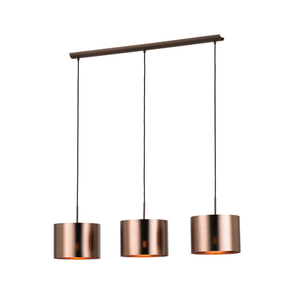 Eglo 39357 Подвес SAGANTO 1, 3x60W(E27), ?285, сталь, коричневый /пластик, медный, коричневый