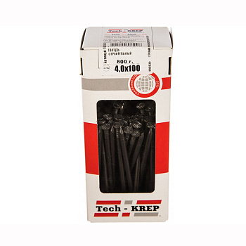 Tech-Krep Гвоздь строительный 4,0х100 (800 г) - коробка с ок 102008