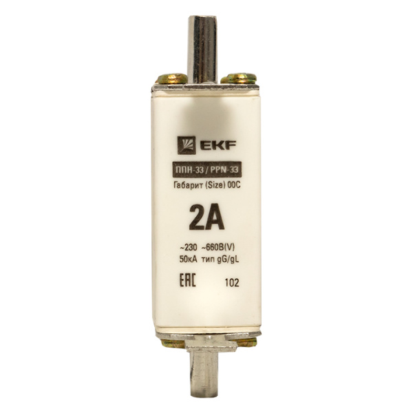 Купить EKF PROxima Плавкая вставка ППН-33 100/ 2А габарит 00С