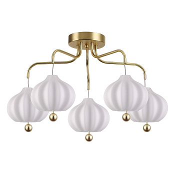 Lumion 4459/5C LN20 155 золотой, белый Люстра потолочная E27 5*60W 220V JULIET