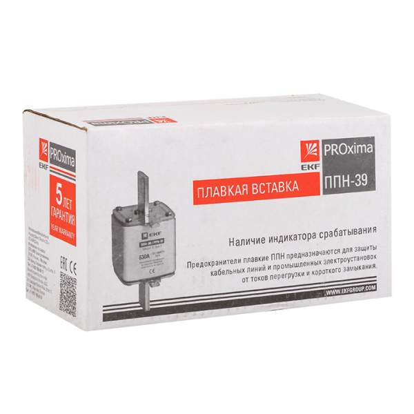 Купить EKF PROxima Плавкая вставка ППН-39 630/315А габарит 3
