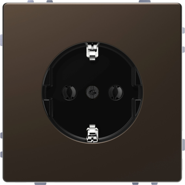 SE Merten D-Life Мокко Розетка 16А с/з, без шторок MTN2301-6052