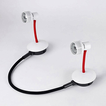 Lussole LOFT Металл/флекс Белый / красный Металл Светильник настенно-потолочный GU10 5,5W GRLSP-9818-02