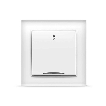 UNIVersal "Бриллиант" Выключатель Бел 1 кл. проходной с подсветкой 7947380