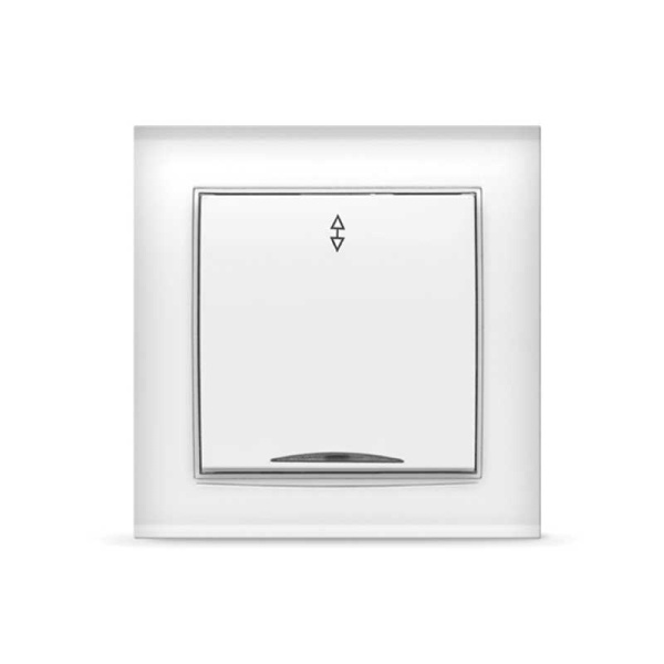 UNIVersal "Бриллиант" Выключатель Бел 1 кл. проходной с подсветкой 7947380