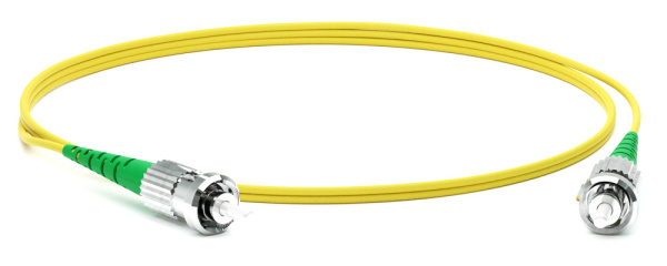 Hyperline FC-S2-9-ST/AR-ST/AR-H-10M-LSZH-YL Патч-корд волоконно-оптический (шнур) SM 9/125 (OS2), ST/APC-ST/APC, 2.0 мм, simplex, LSZH, 10 м 250713