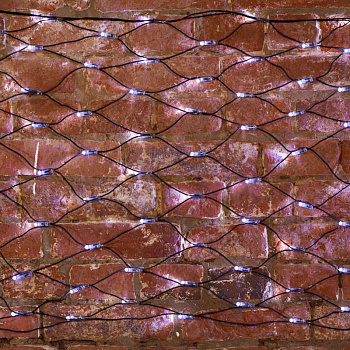 NEON-NIGHT Гирлянда "Сеть" 2х0,7м, черный ПВХ, 176 LED Белые 215-011