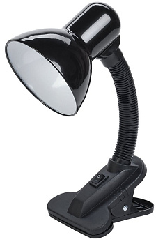 Светильник настол. 1001 на прищепке Е27 черный IEK LNNL1-1001-2-VV-40-K02