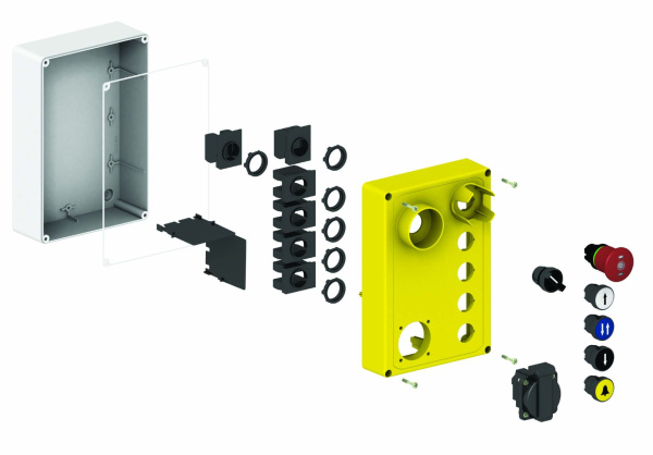 Купить SE Кнопочный пост в сборе 6 команд XALFP6003E