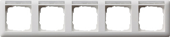 Gira Standard 55 Бел матовый Рамка 5-я горизонтальная с полем для надписи 109527