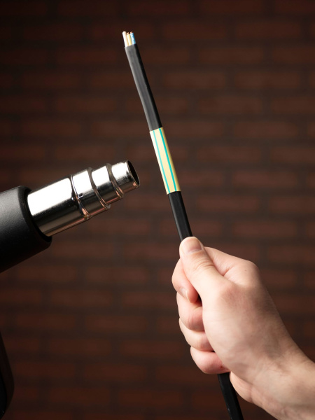 Купить EKF PROxima Термоусаживаемая трубка ТУТ нг 10/5 желто-зеленая в отрезках по 1м